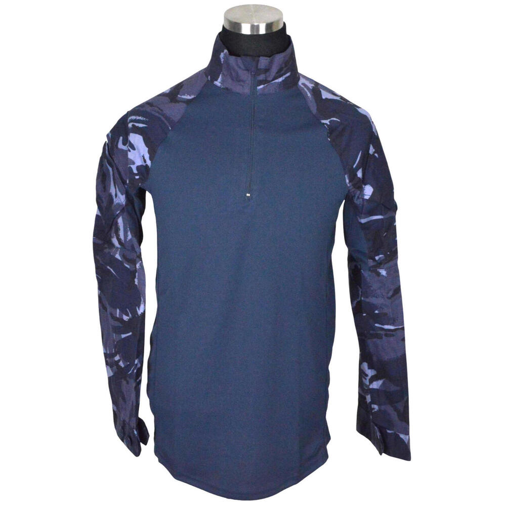 NEW British Army OPFOR Under Armour Shirt UBACS 170/90 M Blue Camo Night Rare